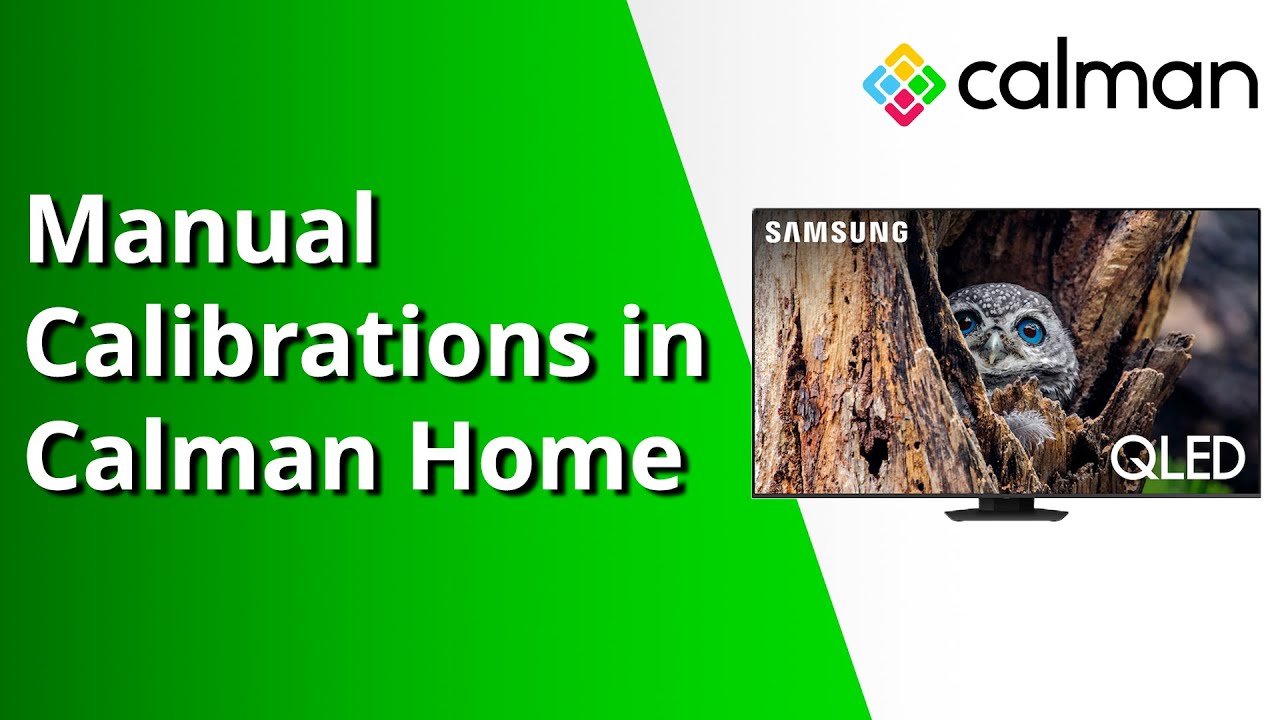 Как выполнить ручную калибровку с помощью Calman Home