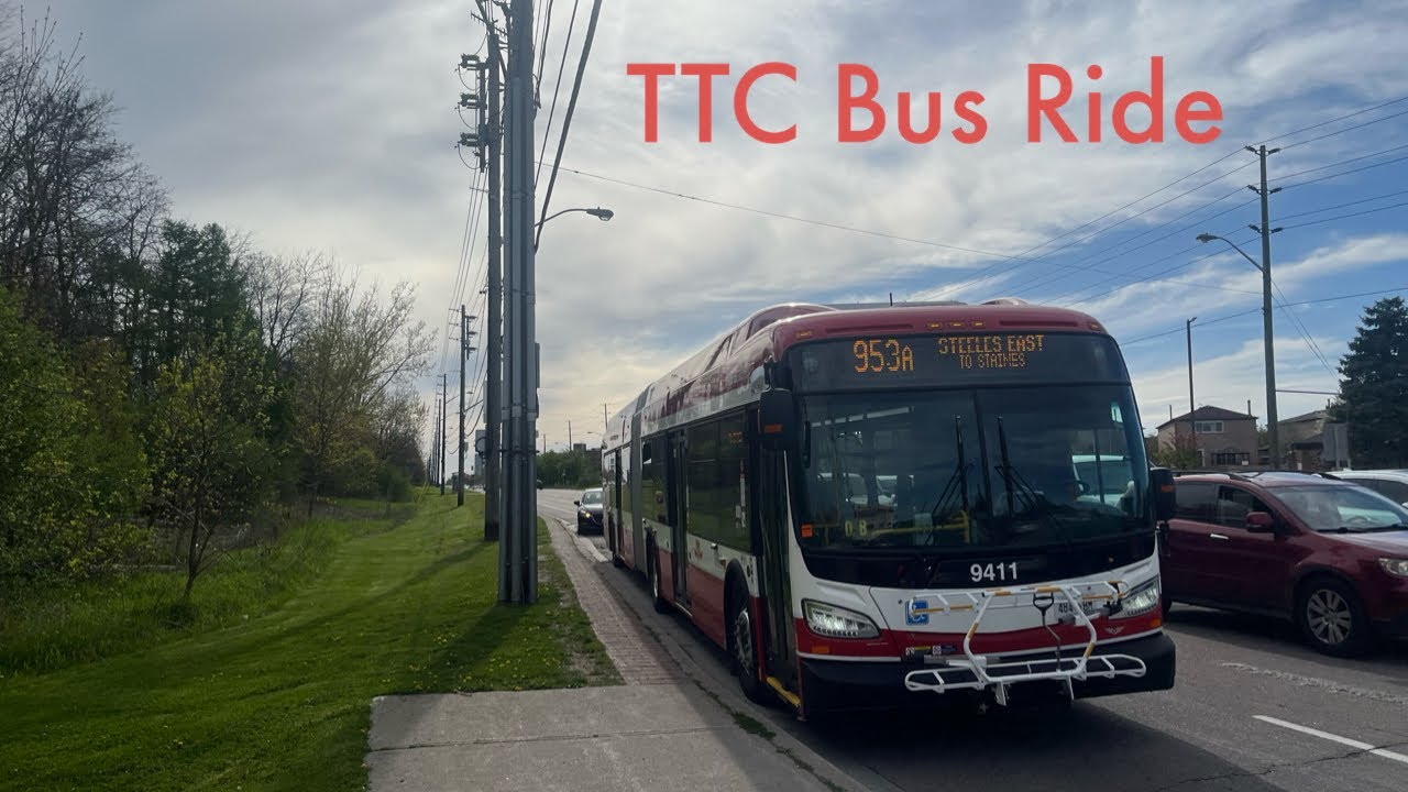 Toronto TTC New Flyer XDE60 Bus Ride on Route 953 Steeles East Express 5/6/2024