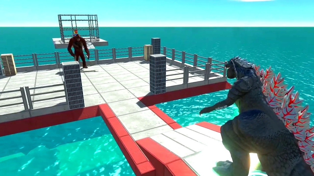 Godzilla vs Scar King! Deadly Crossbow Trap Battle 💥 | Animal Revolt Battle Simulator