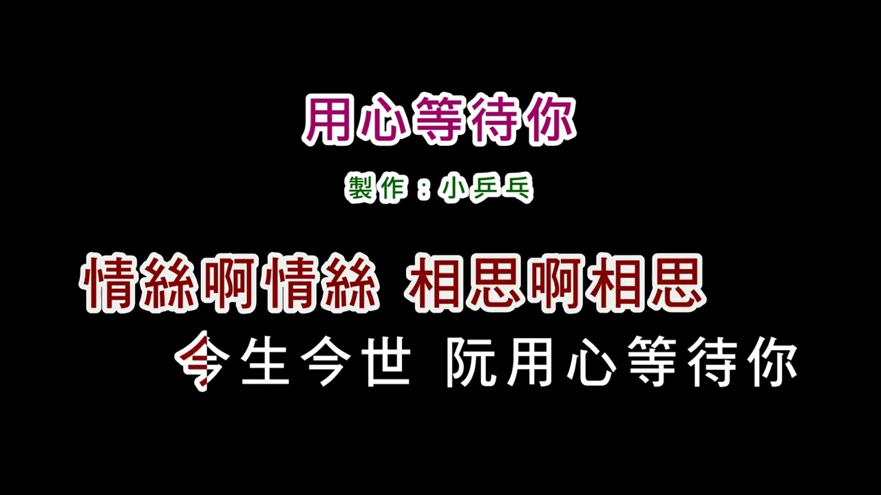 (演唱版)王瑞霞-用心等待你(DIY卡拉OK字幕)