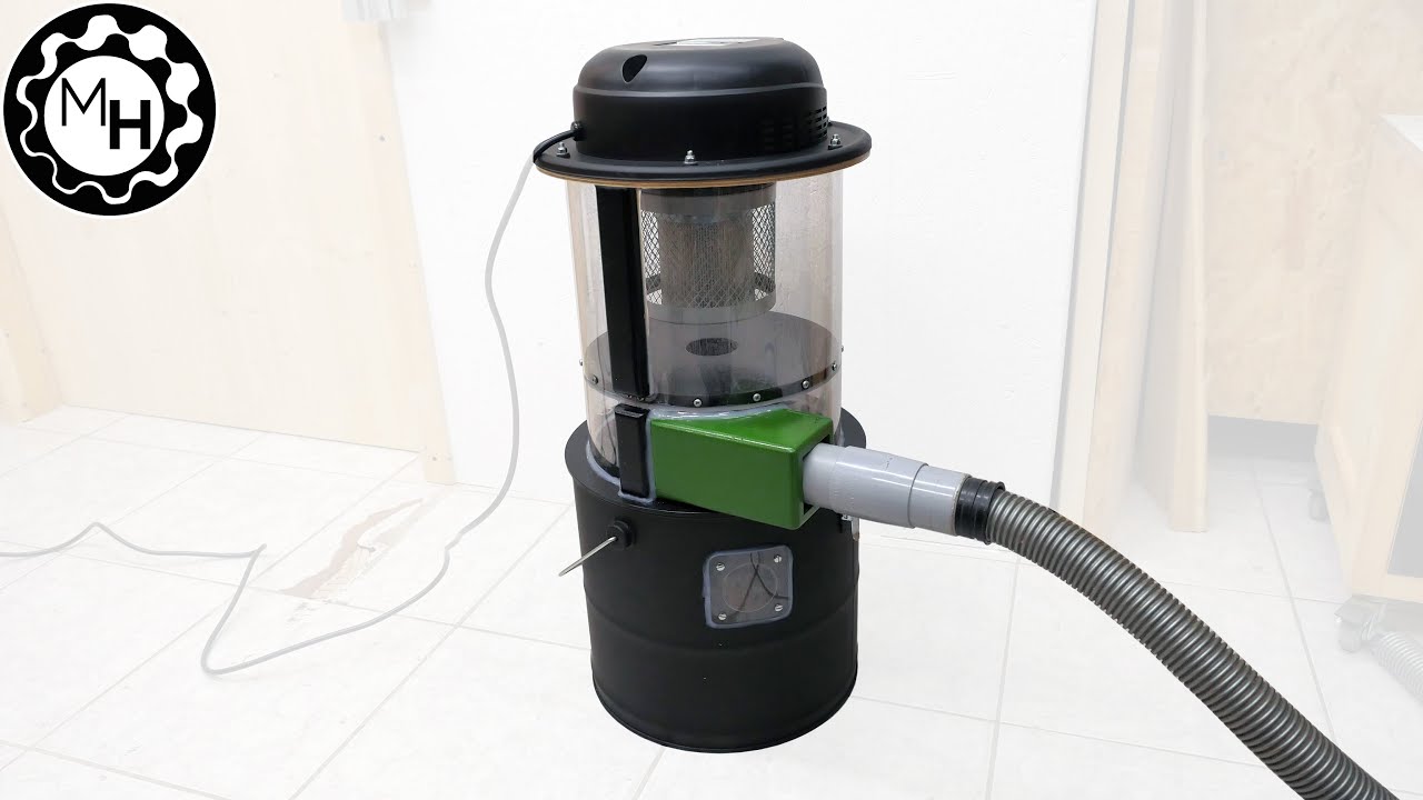A small Cyclone Dust Collector with a Cheap Vacuum
