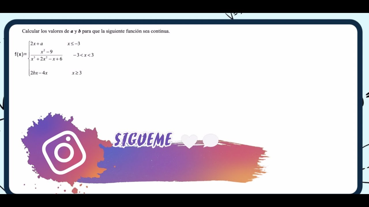 Continuidad con parámetros. 2Bach/1Bach
