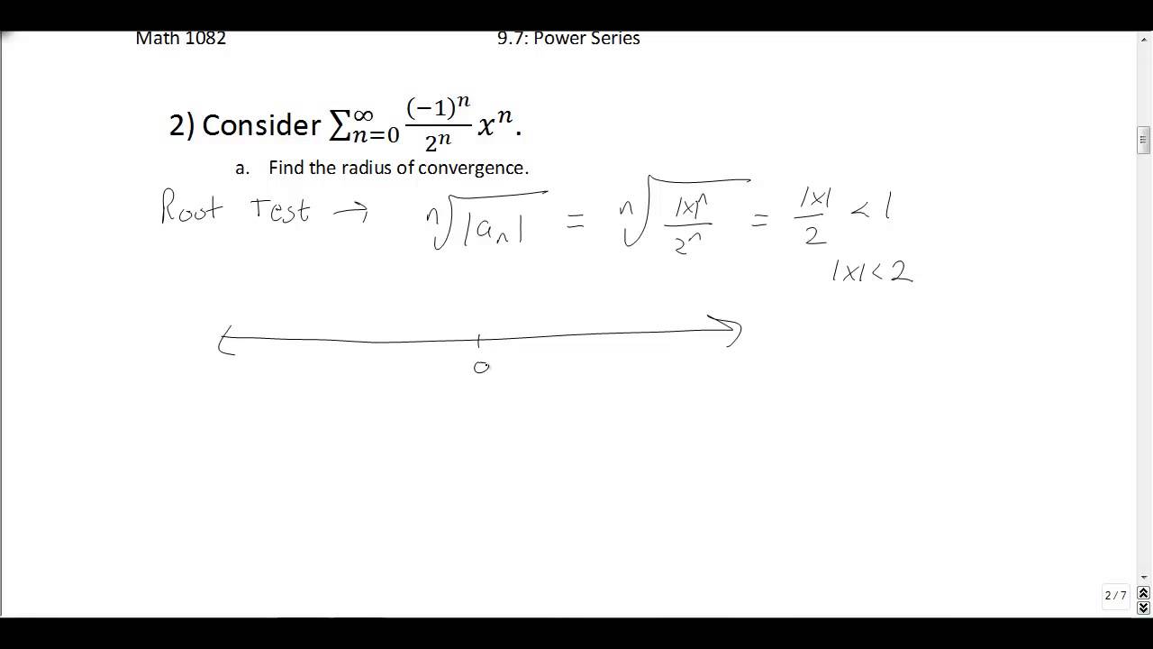 Power Series: Radius of Convergence and Interval of Convergence