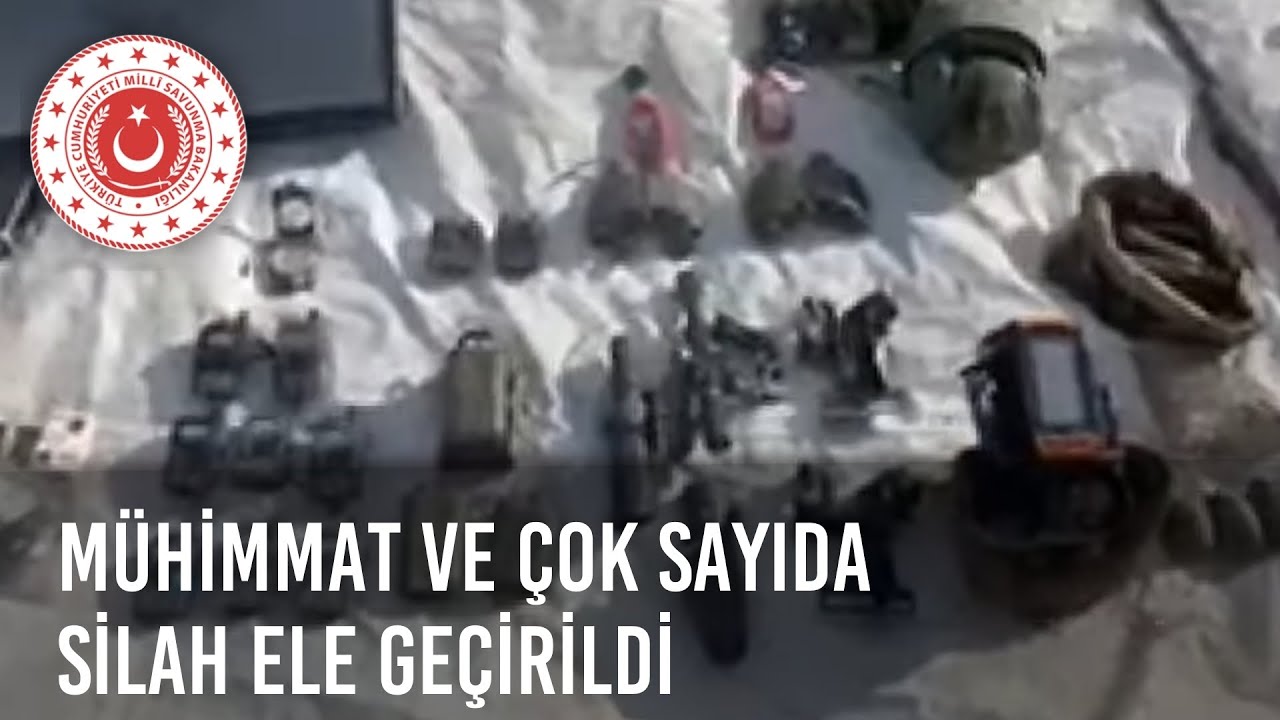 Kahraman Mehmetçiklerimiz, Pençe-Kilit Harekâtı Bölgesinde Mühimmat ve Çok Sayıda Silah Ele Geçirdi