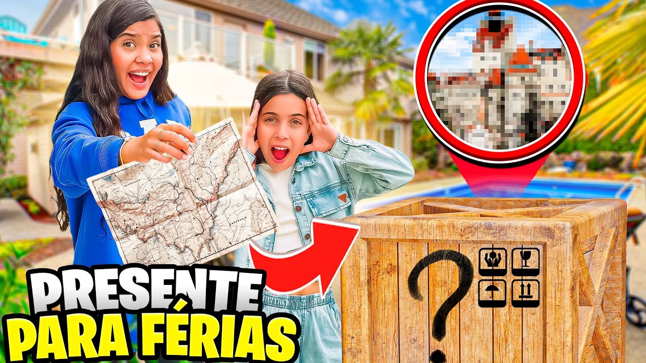 DE FÉRIAS COM AS IRMÃS PINA *RECEBEMOS UM PRESENTE PARA USAR NAS FÉRIAS MAS PRA ONDE VAMOS ?