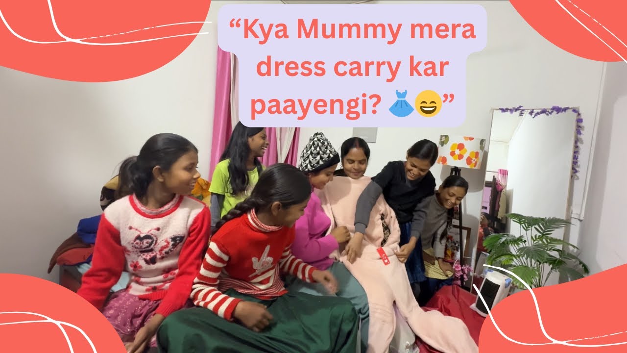 “Kya Mummy mera dress carry kar paayengi? 👗😄”