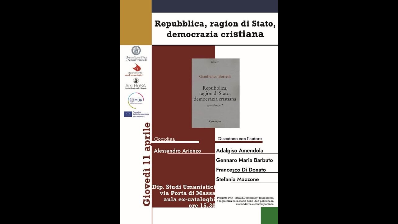 Repubblica, ragion di Stato, democrazia cristiana