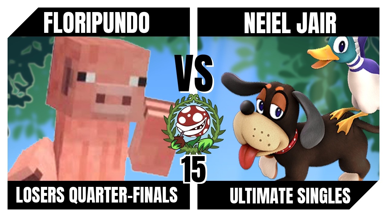 Piranha Garden 15 Losers Quarter-Finals - Floripundo (Mii Brawler) Vs. Neiel Jair (Duck Hunt) SSBU