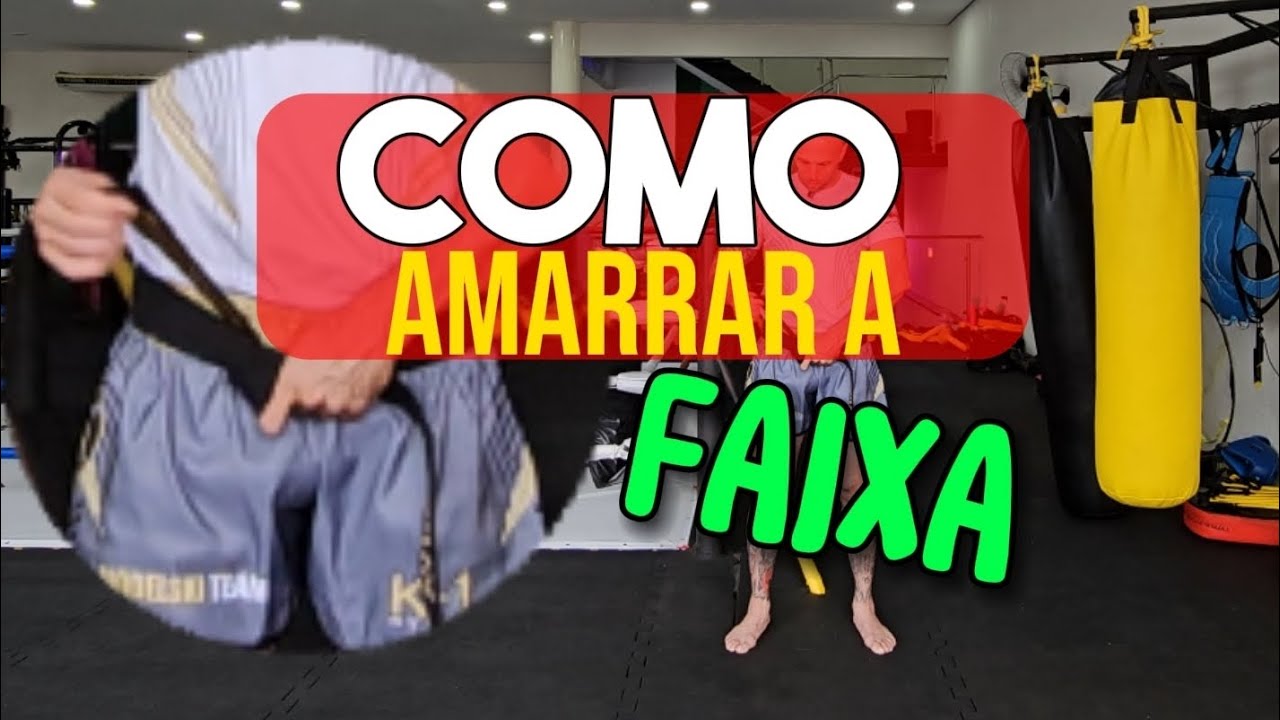 COMO AMARRAR A FAIXA #kickboxing #mma #MUAYTHAI #UFC #BOXE #LUTA #MMA W