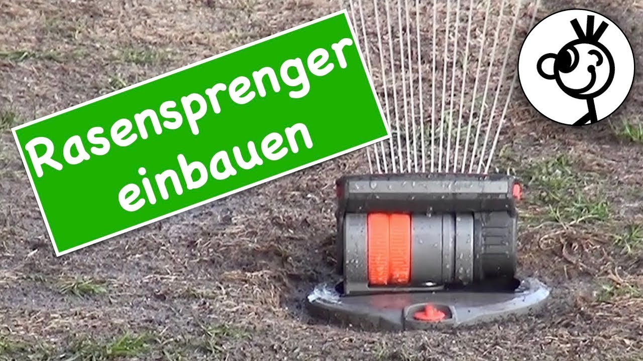 Rasensprenger einbauen - so geht's!