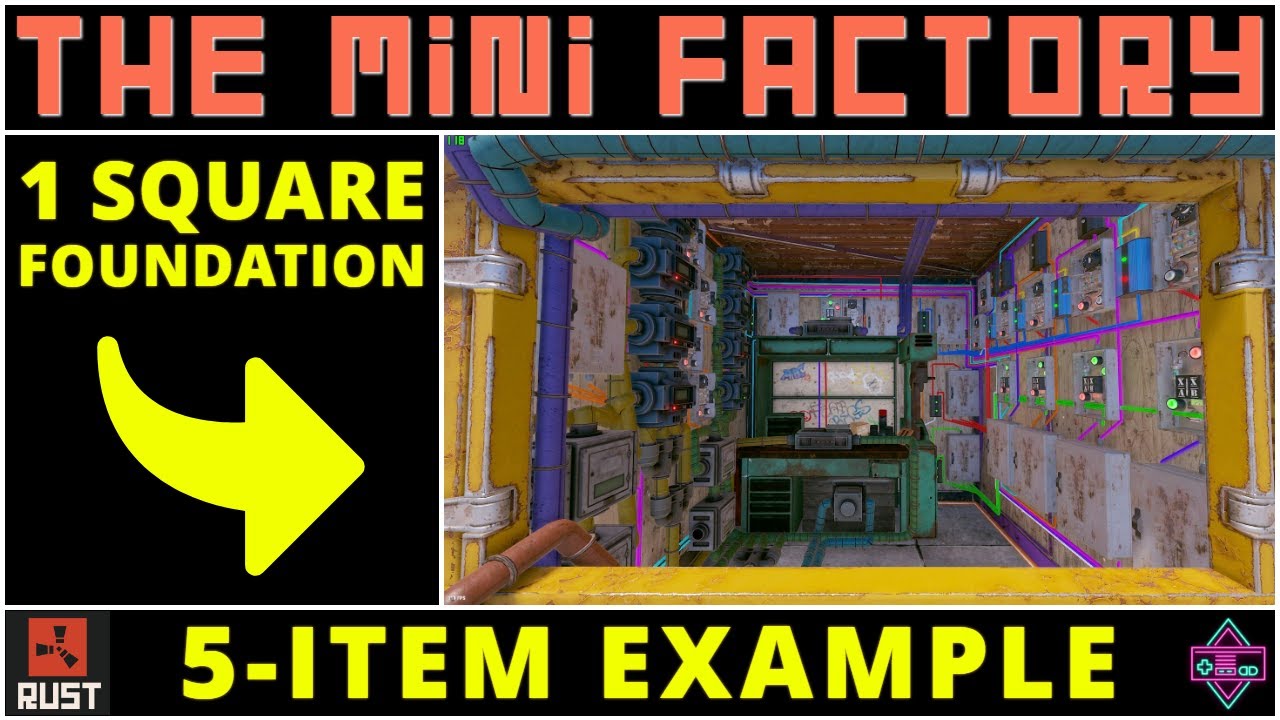 RUST Electrical | The MINI FACTORY Version 1 | Automated Crafting for Small Bases -  2024