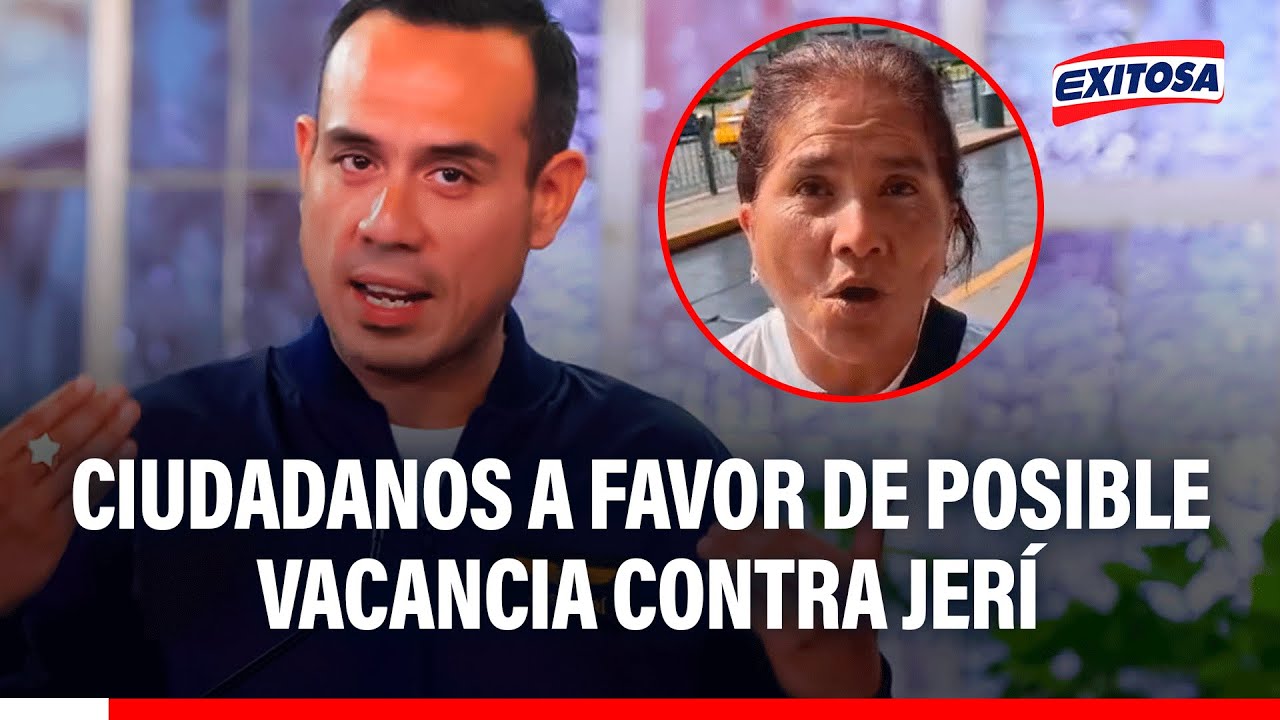 🔴🔵 José Jerí: Ciudadanos se muestran a favor de eventual vacancia por reuniones con empresario chino