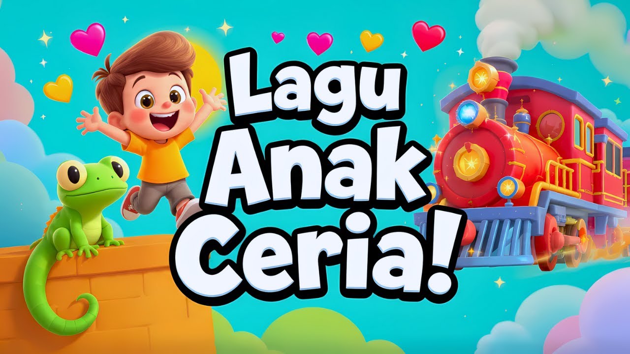 Kumpulan Lagu Anak Indonesia | Cicak Cicak 🦎 Kereta Api 🚂 Kalau Kau Suka Hati 👏 Full Animasi Ceria