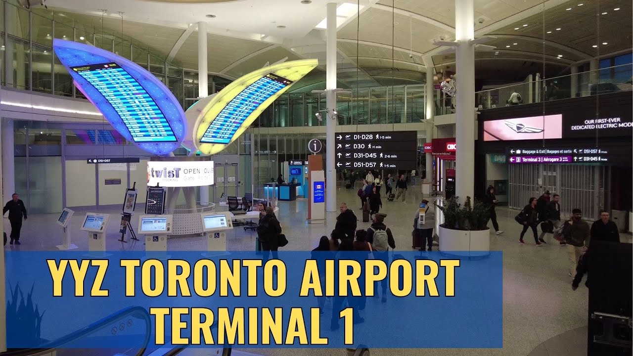 Explore YYZ: Toronto Airport Terminal 1 Tour April 2023 4K