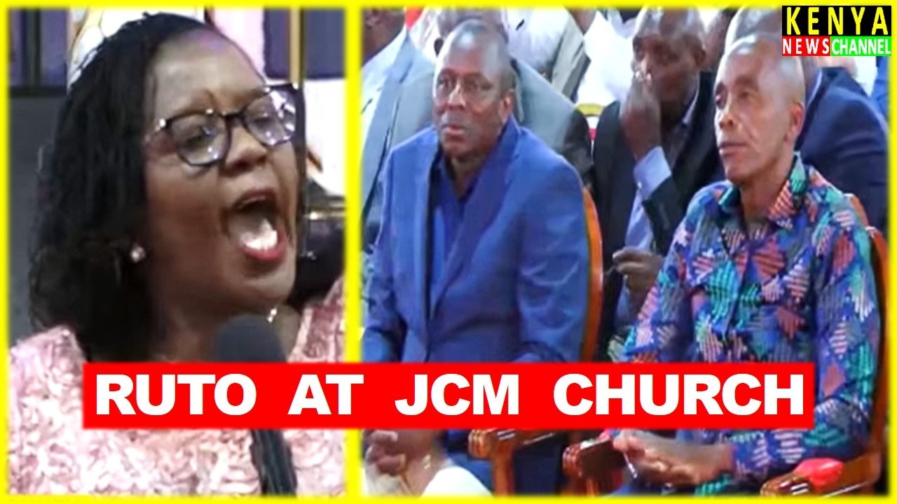 Ruto SHOCKED after Angry Wamuratha Lectures Kiambu Leaders in Church at Bishop Ben Kiengei JCM