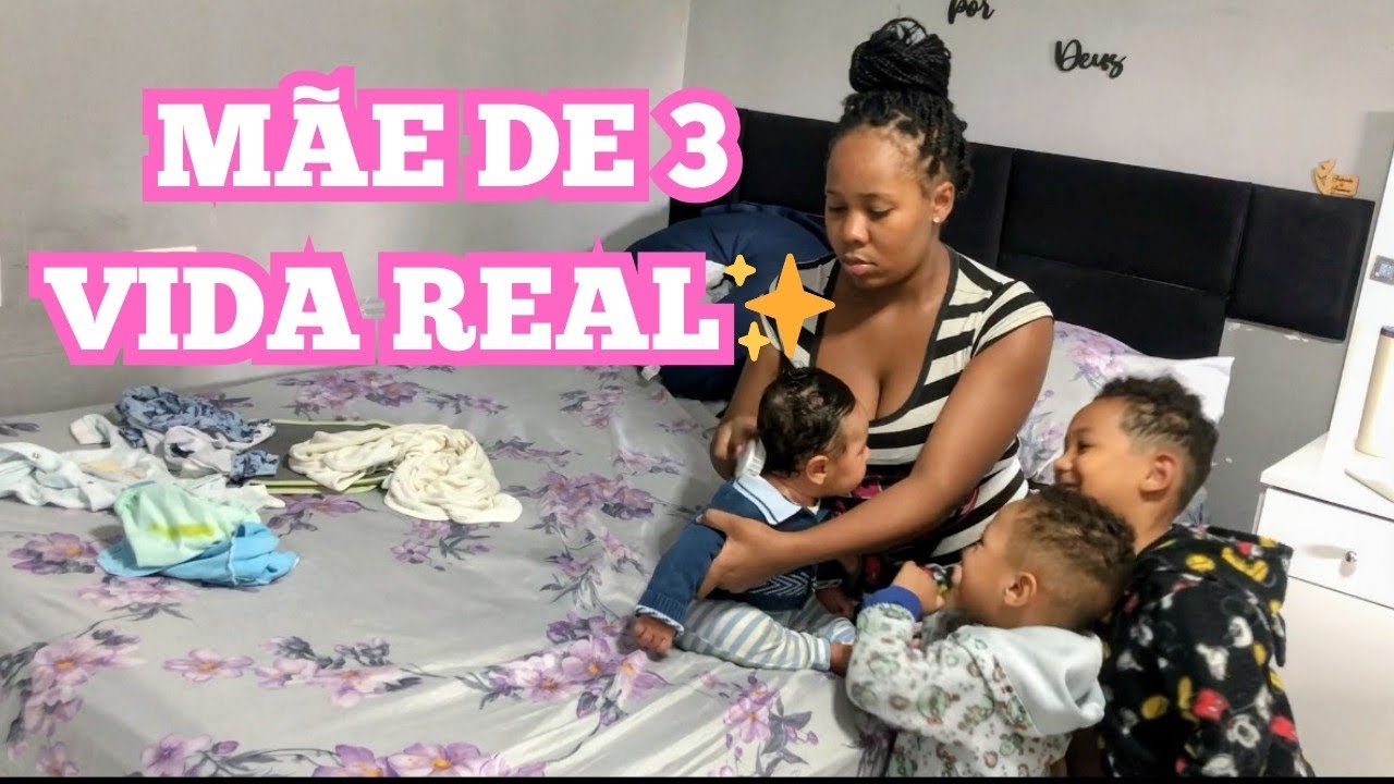ROTINA DA MANHÃ COM MEUS 3 FILHOS 💙 (vida real de mãe!)