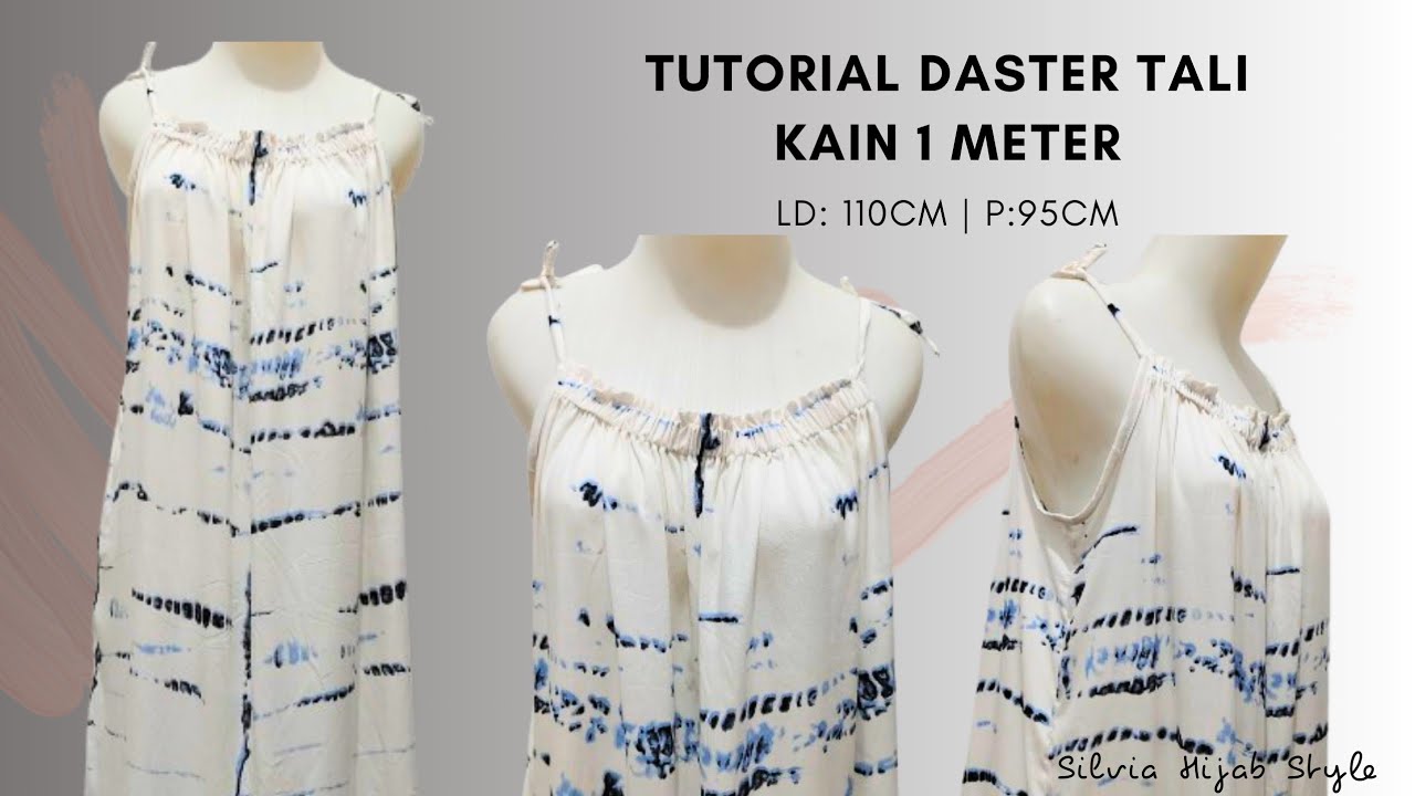 Cara Membuat Daster Tali | Tutorial Menjahit Daster Sederhana