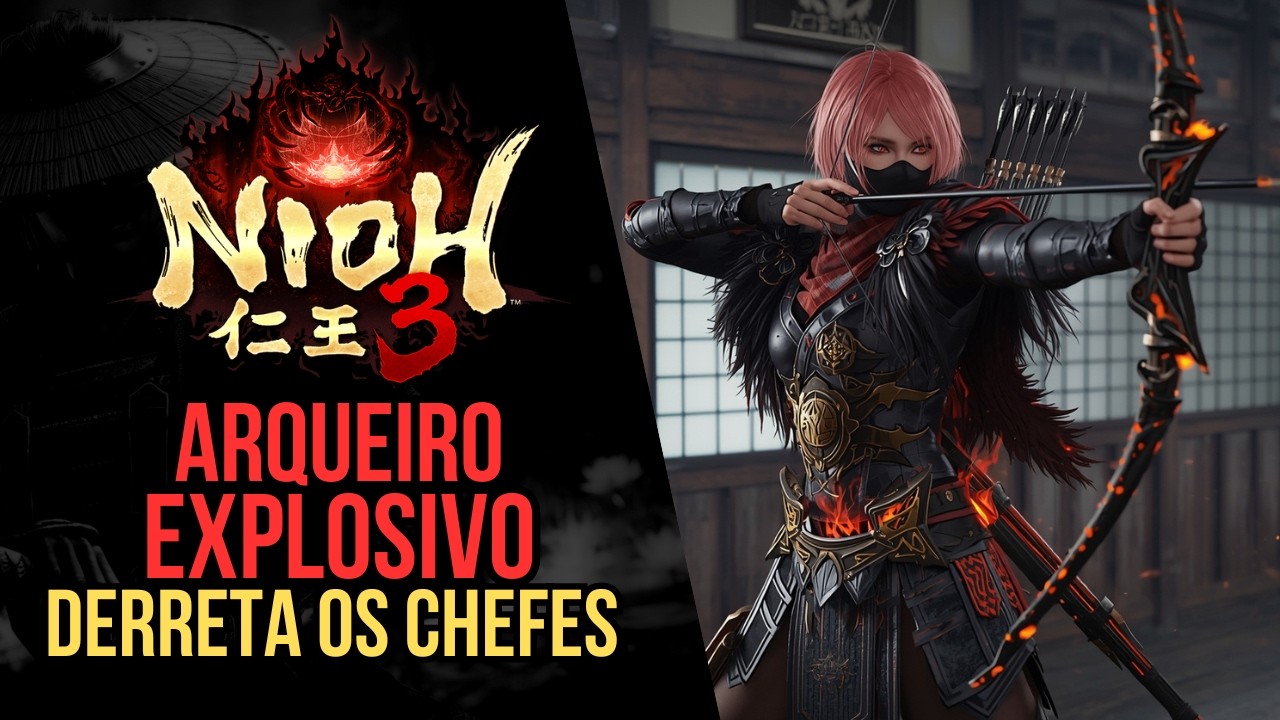 Essa build derrota chefes com 4 FLECHAS - Build de Arco (NG+/EndGame) - Nioh 3