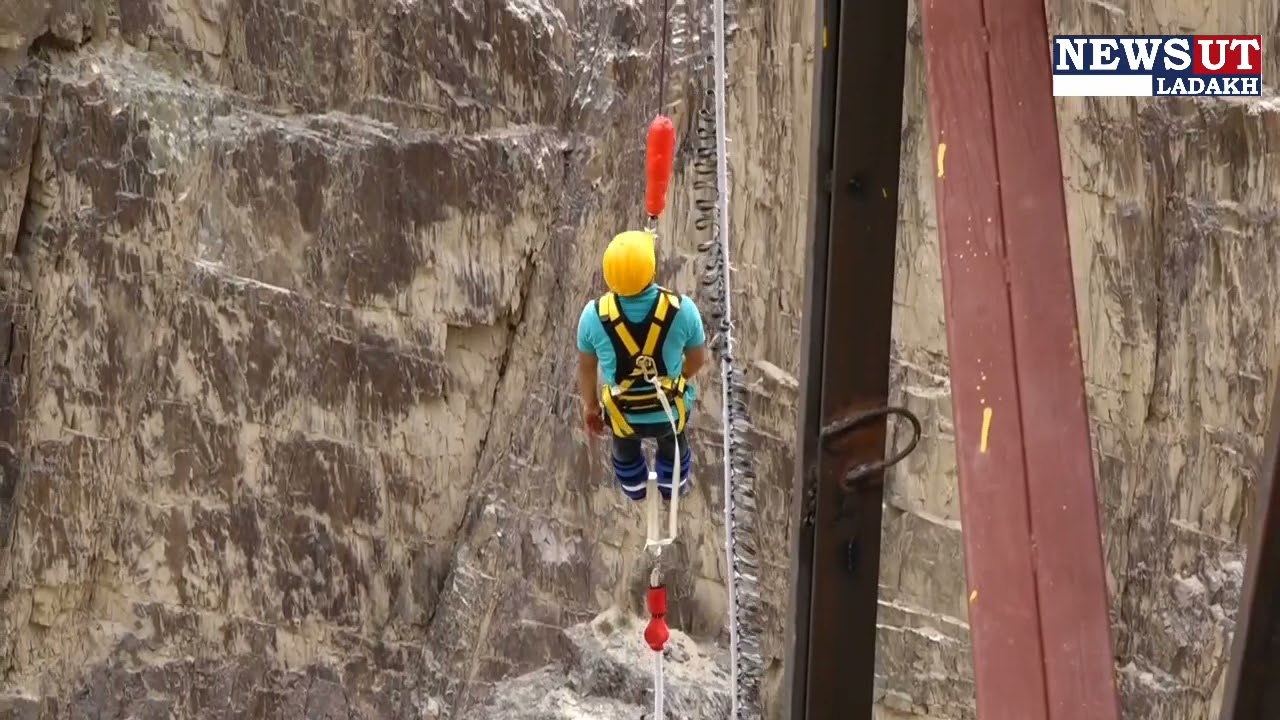 Ladakh bungee jumping | inaugration by MP ladakh | zanskar river tsogsti village| 22 May 2022