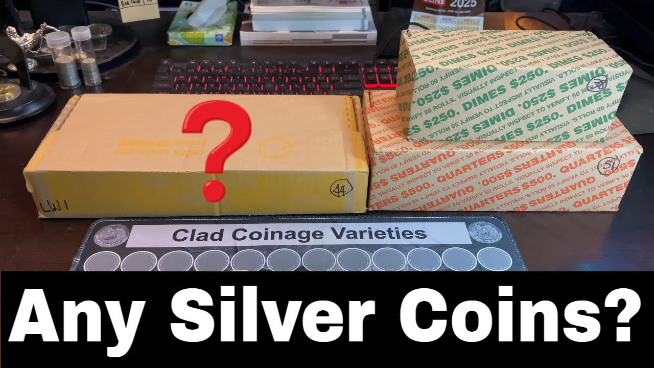 Mixed Coins Hunt for Silver - Coin Roll Hunting Halfs| Quarters| Dimes