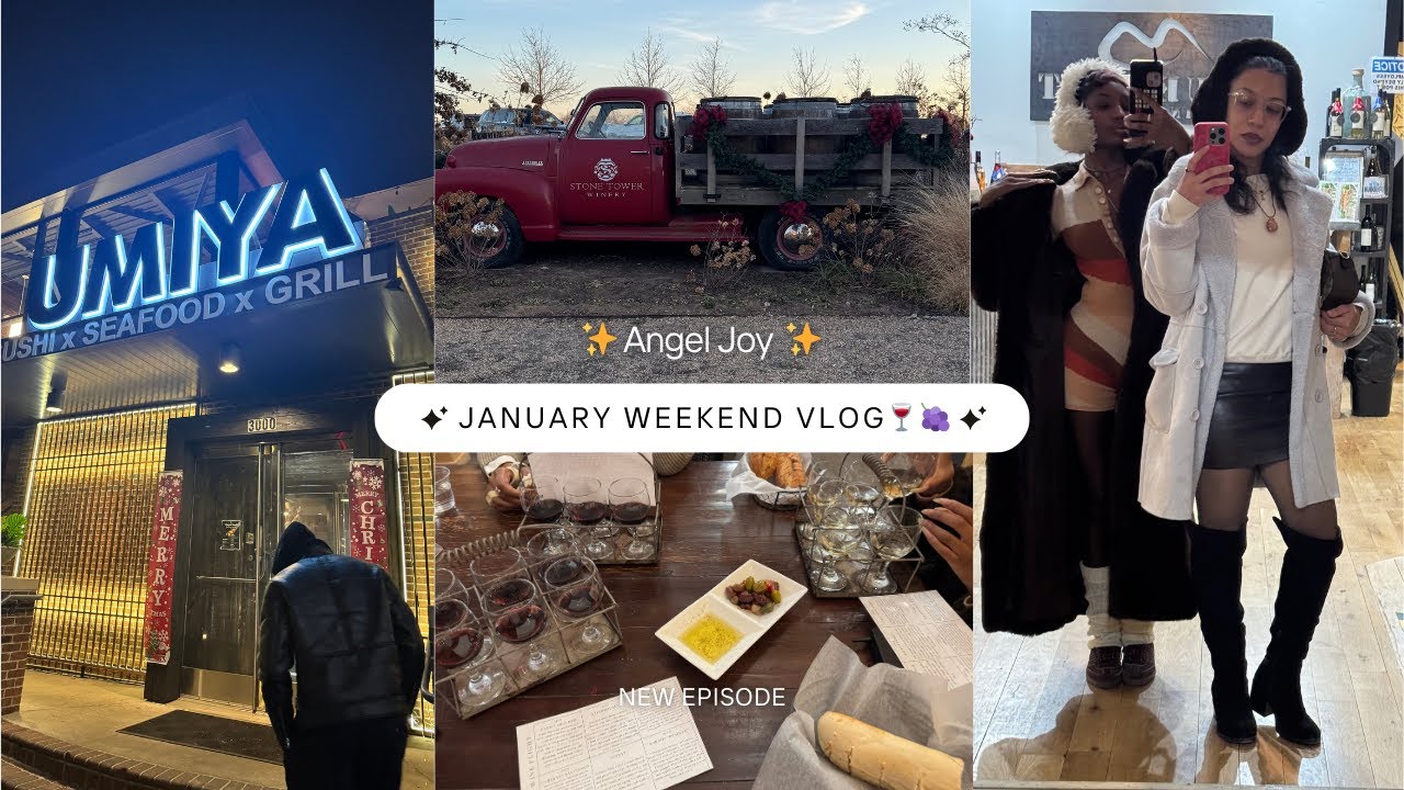 ✨ January Weekend Vlog: Vineyard Tours 🍷| Shopping 🛍️| Batch Juicing 🍎 ✨