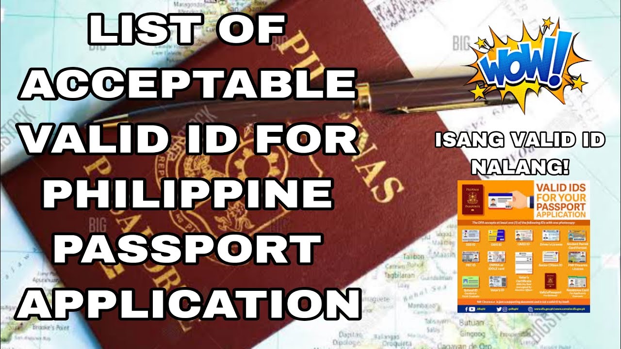 MGA ACCEPTABLE VALID ID SA PAGKUKUHA NG PHILIPPINE PASSPORT | UPDATED | Edz Econg