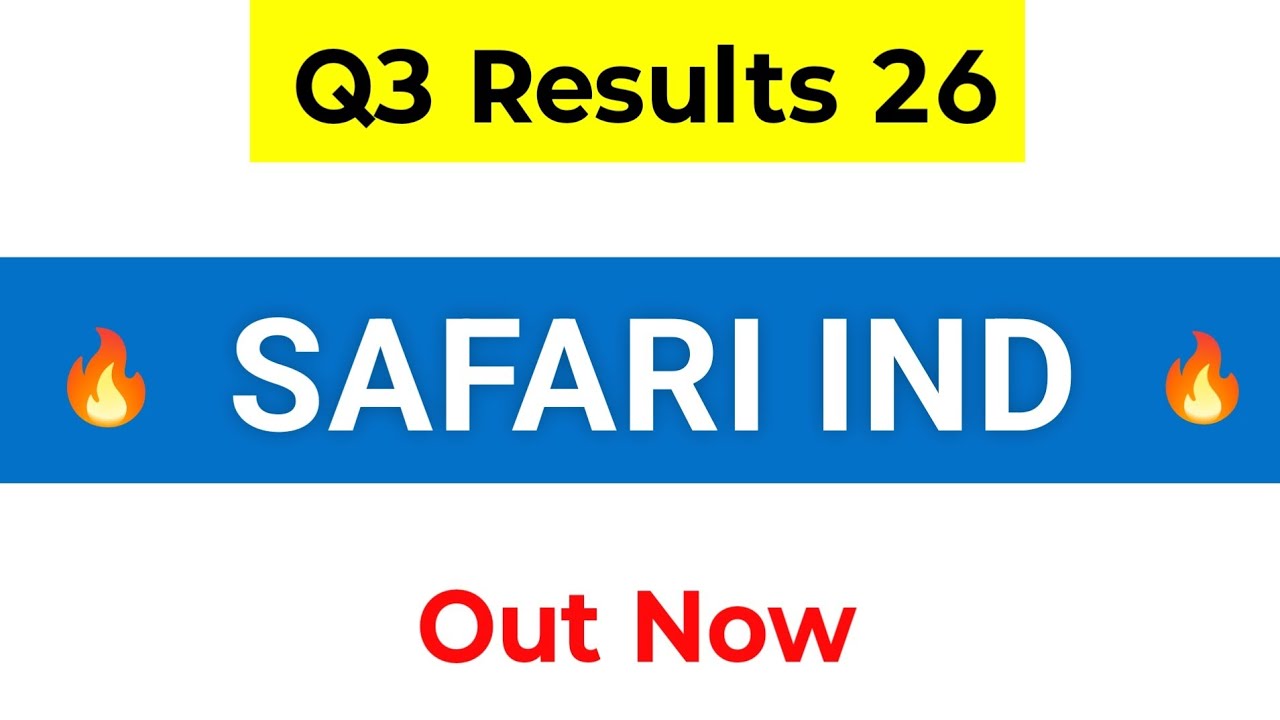 Safari Industries Q3 Results | Safari Industries Result Today | Safari share latest news
