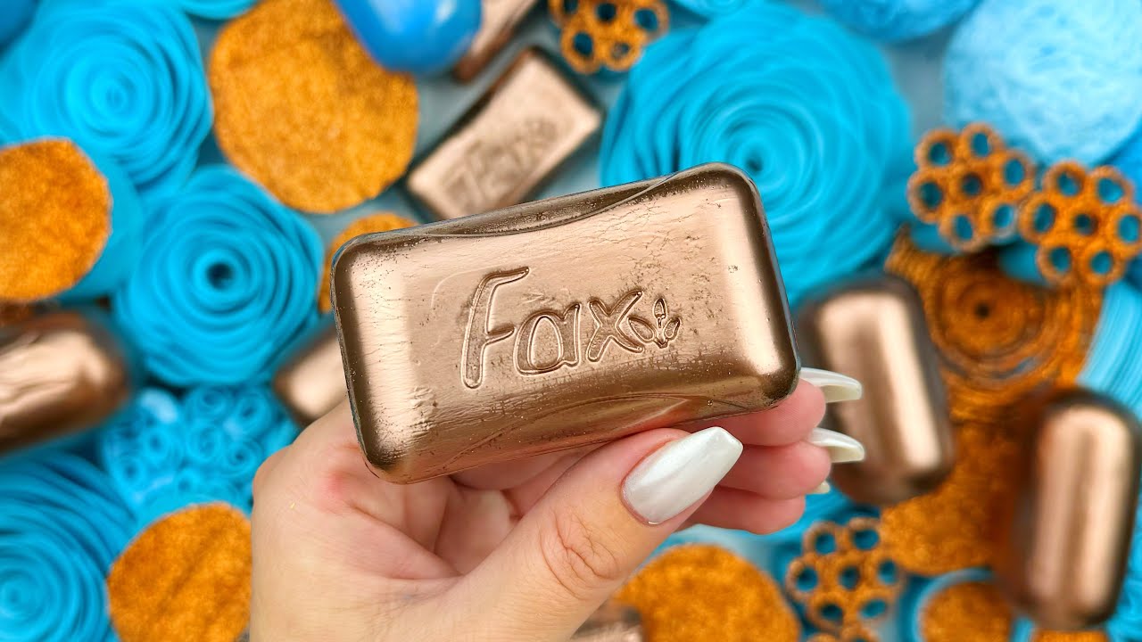 [ASMR]SOAP&GLITTER(4K)★Soap boxes with glitter&foam★Cutting soap cubes ★Clay cracking★4K