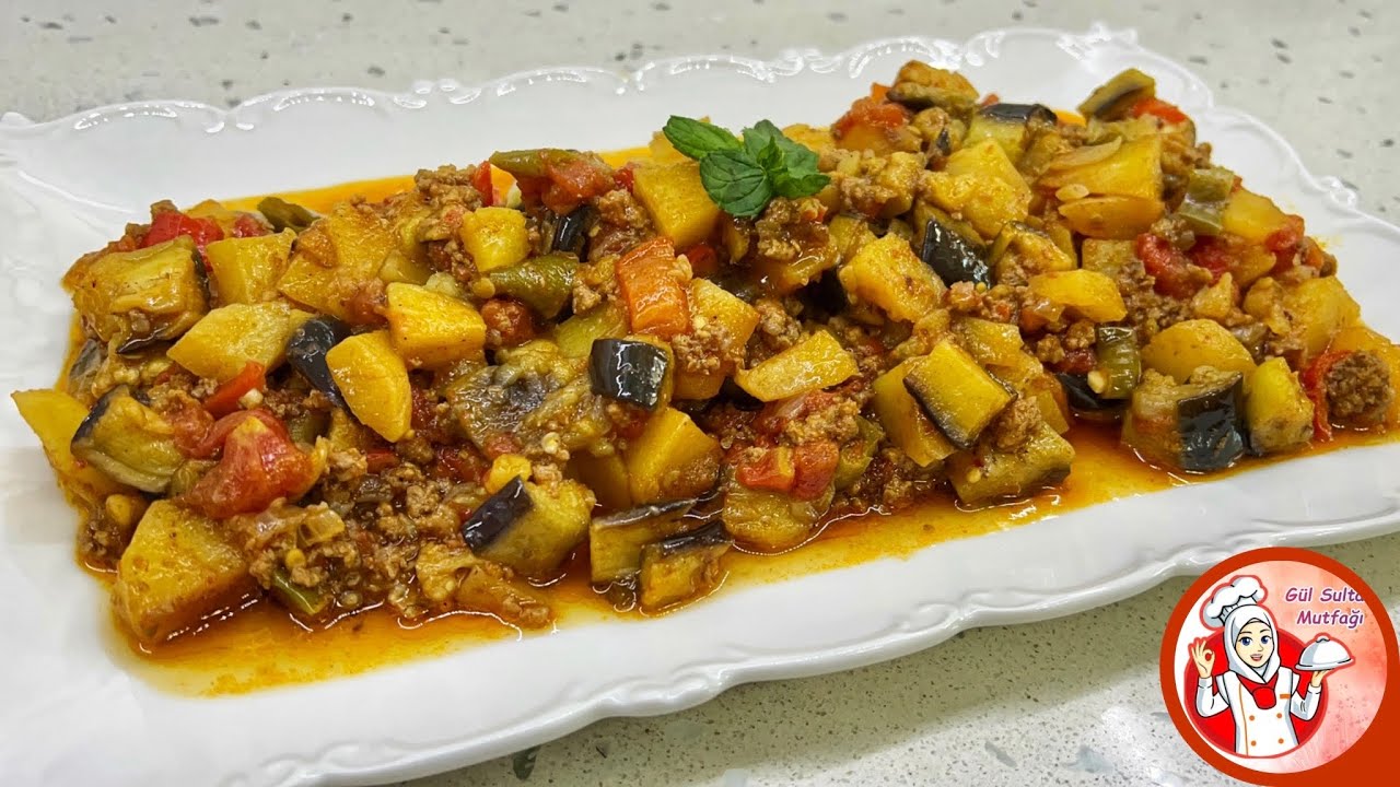 Anne usulü kıymalı patlıcan yemeği 😋En lezzetli tencere yemeği
