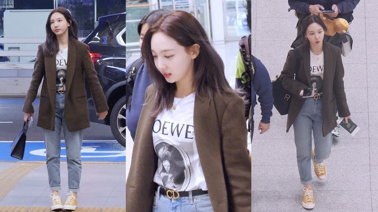 200116 트와이스 나연 출국 직캠 4K TWICE Nayeon Departure fancam @ 인천공항 by Spinel