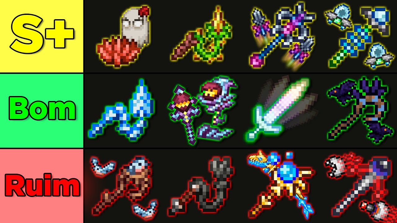 Rankeando TODAS as ARMAS DE SUMMONER do terraria! | Terraria Tierlist 1.4.9
