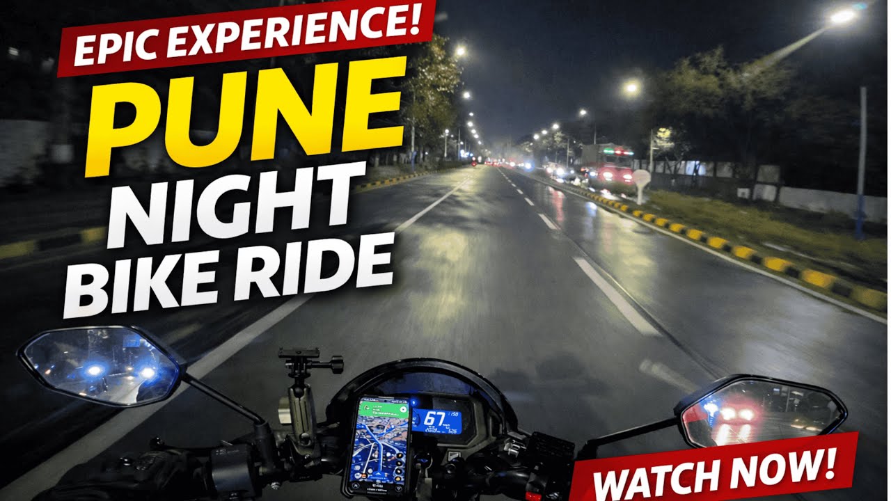 Pune ki Raat aur Meri Bike 🏍️ | Ultimate Night Ride Experience