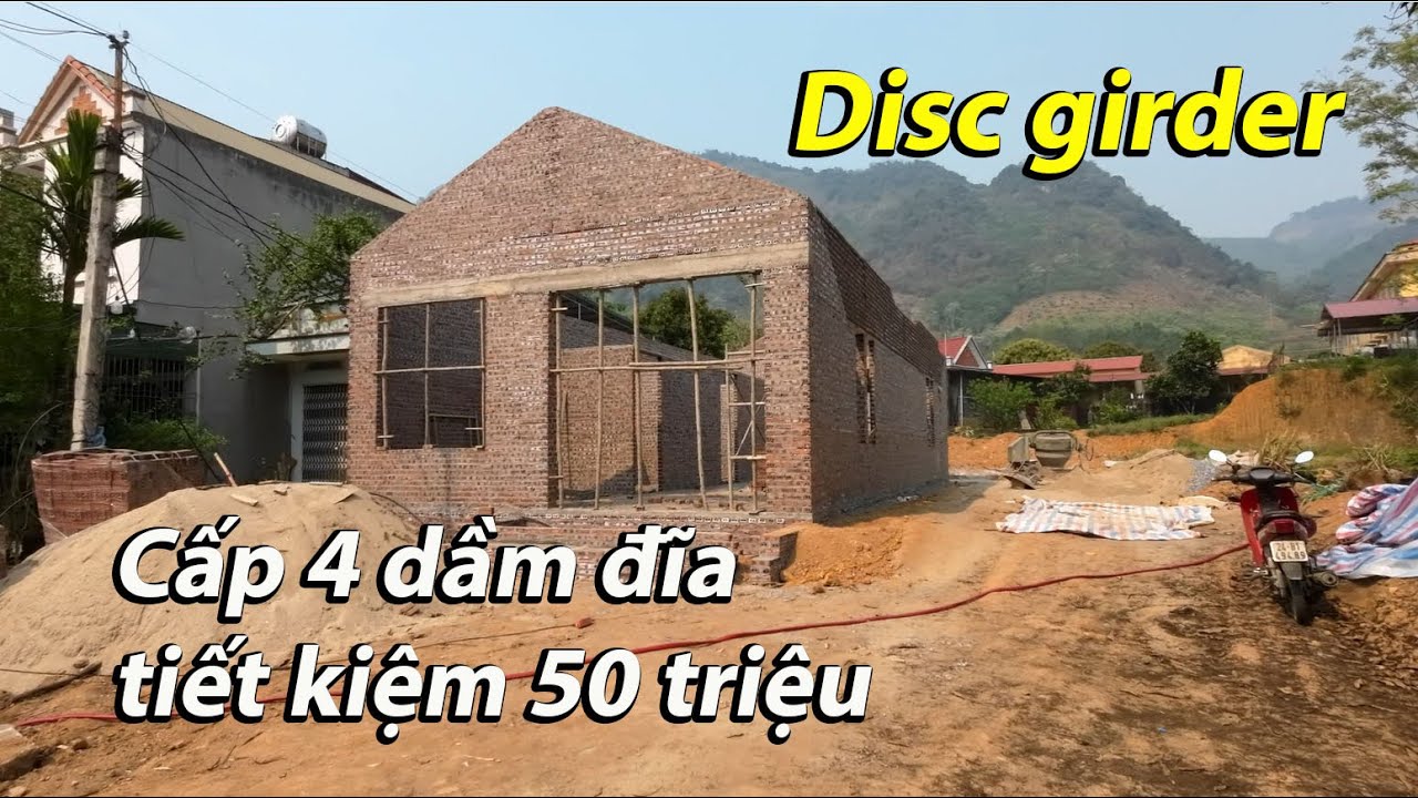 NHÀ CẤP 4 DẦM ĐĨA RẺ NHẤT | CHEAPEST 4 BEAM HOUSE