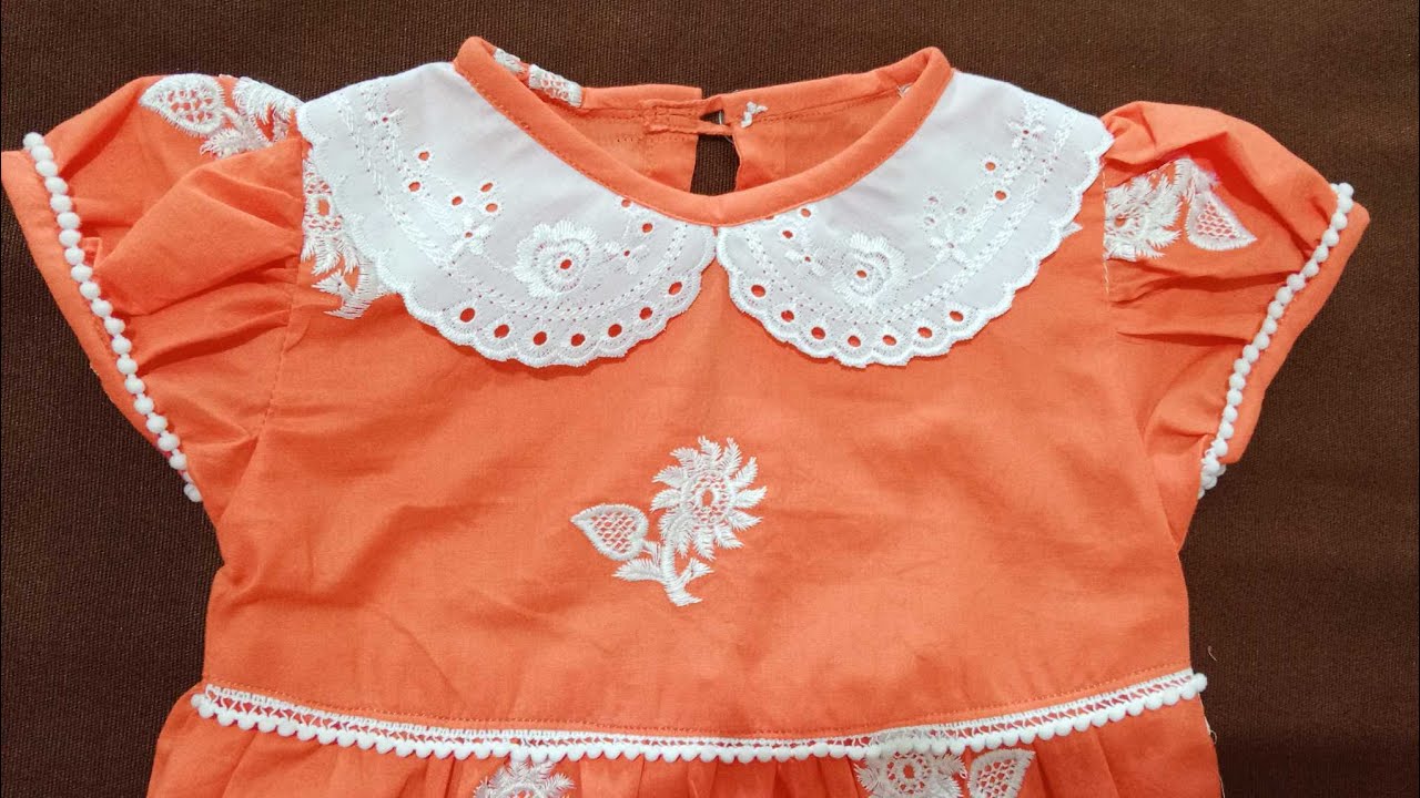Peter Pan Collar Dress sewing🌟| Bib Collar Tutorial💥 | Detachable Ruffled & Vintage Neck Design DIY