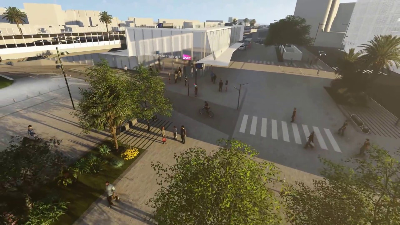 Présentation de la nouvelle gare de Cagnes-sur-Mer