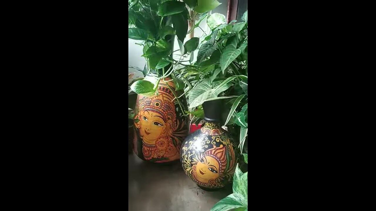 #Shorts  ചെറിയ ബാൽക്കണി ഗാർഡൻ/My Small Balcony #garden/Pot Paintings/Salu koshy #shorts