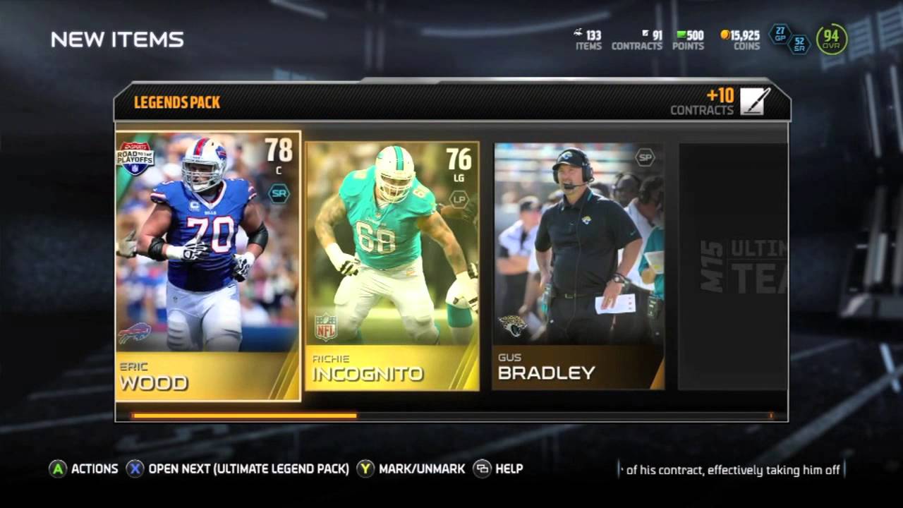 MUT 15- Legend Bundle Pack Opening- Ultimate Legend Pulls