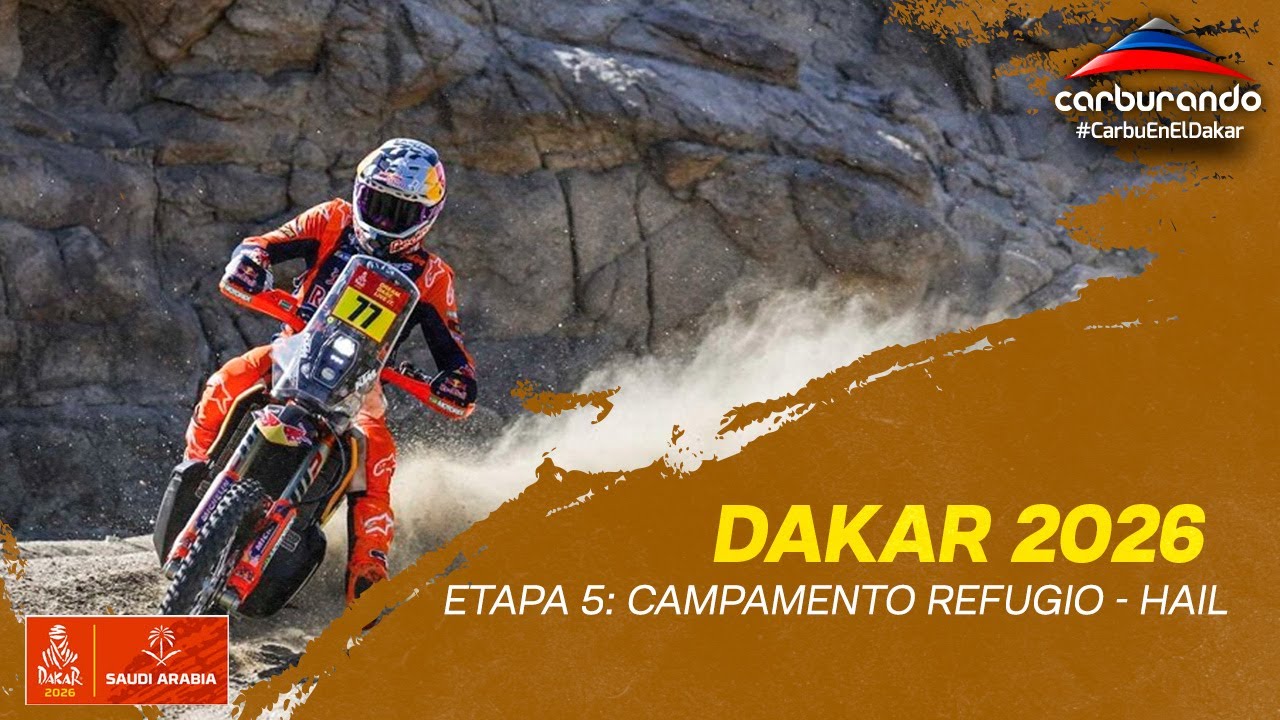Dakar 2026 | Resumen de la etapa 5: Campamento Refugio - Hail
