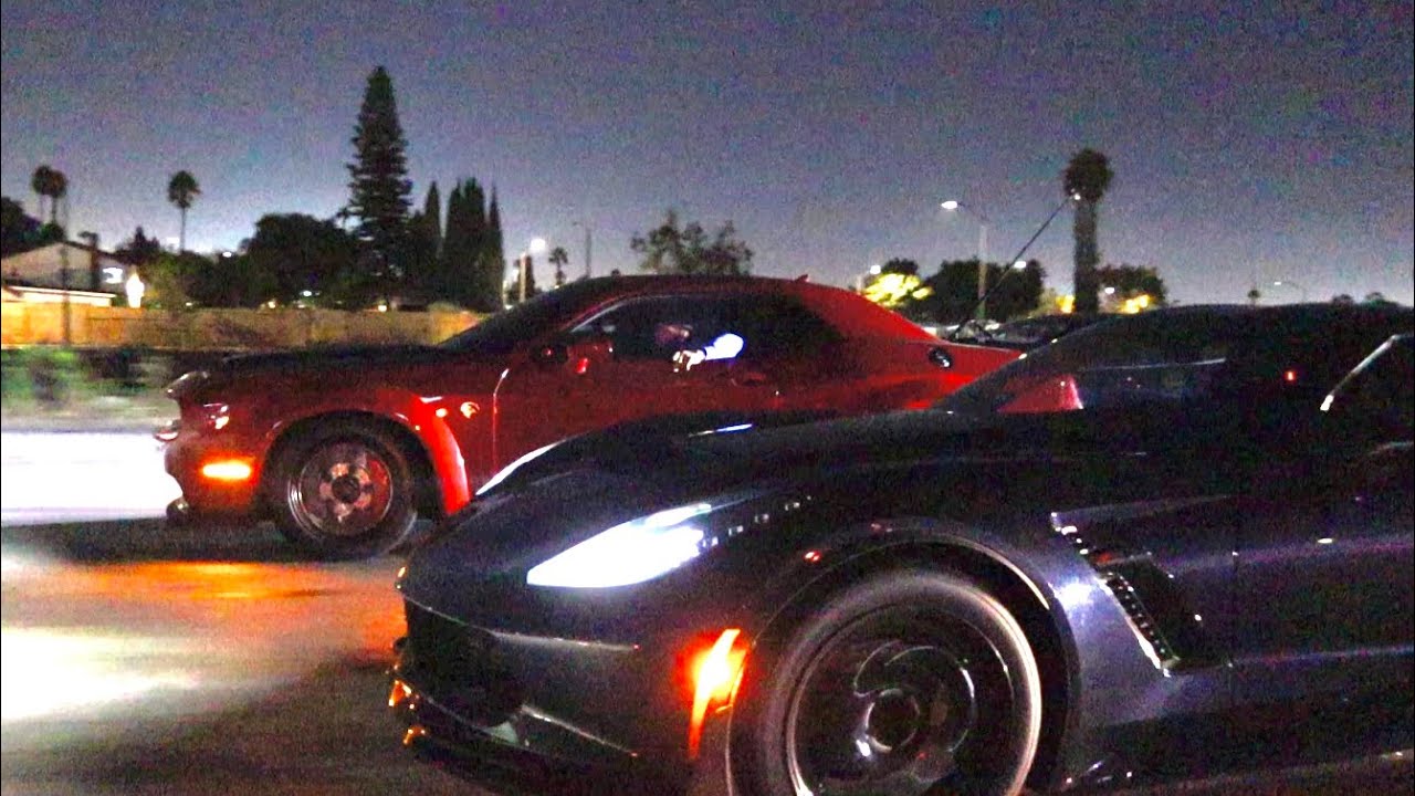 CAMMED Hellcat против Magnuson 2650 C7 Z06!