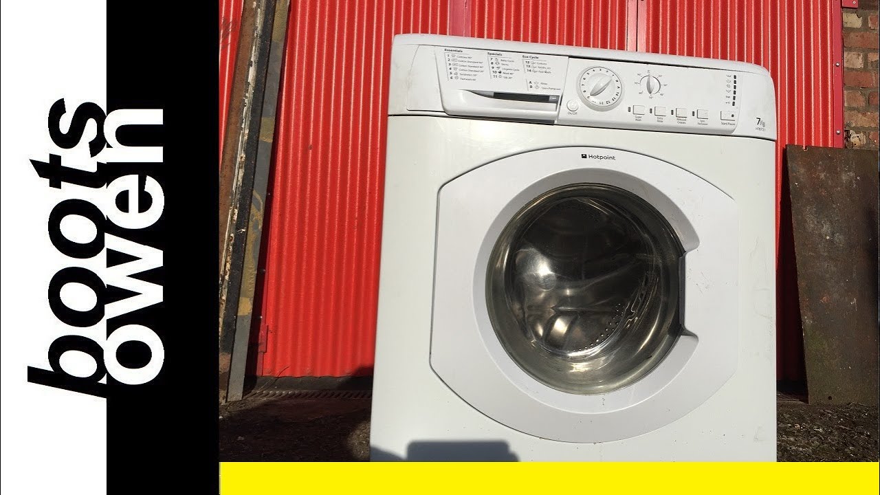 The drum went compawompus | full smash and aftermath of a hotpoint washing machine