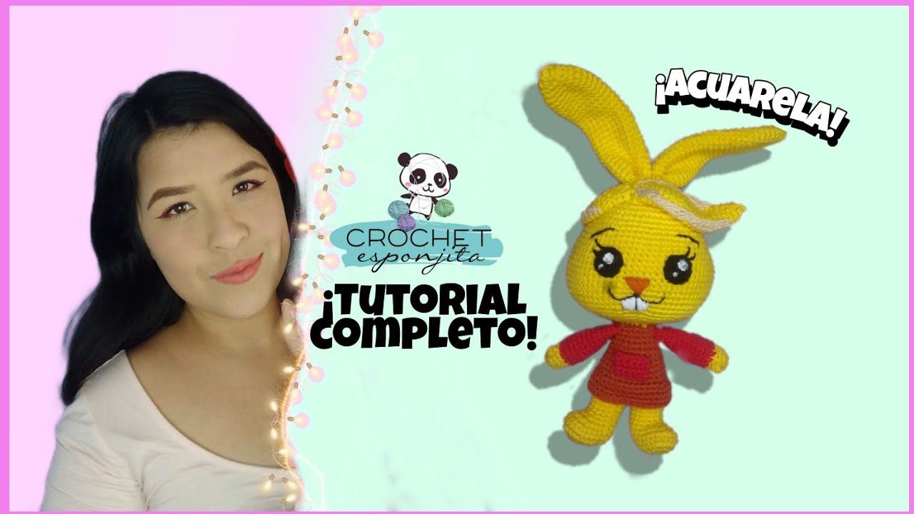 Acuarela Plim Plim- Crochet Esponjita