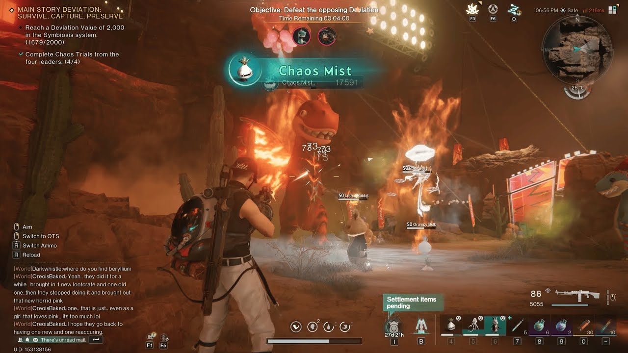 Farming Chaos Badge for Chaos Pyro Dyno - Once Human Gameplay