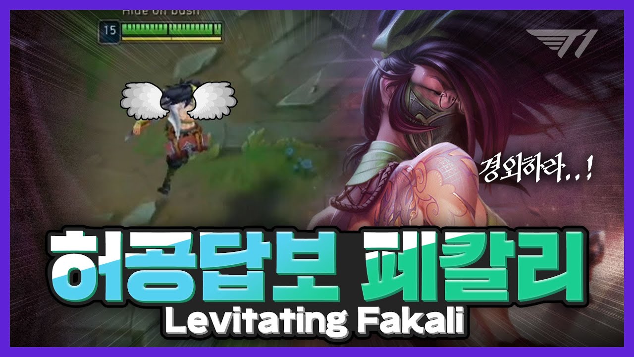 아ㅋㅋ 공중부양하는 아칼리를 어떻게 이기냐고 [Faker Stream Highlight]