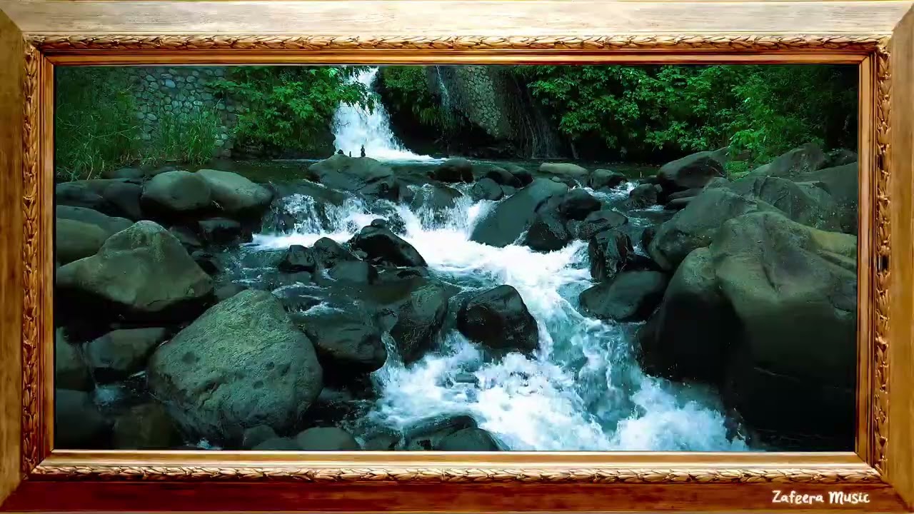 🛑 Relaxing River Sounds - Peaceful Forest River - 3 Hours Long - HD 1080p - Nature Video 🛑