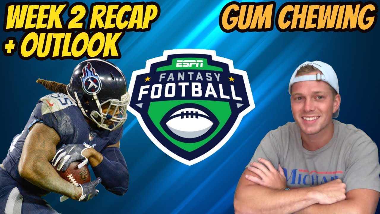ASMR: ESPN Fantasy Football | Week 2 Recap and Team Outlook! - Gum Chewing & Whispering