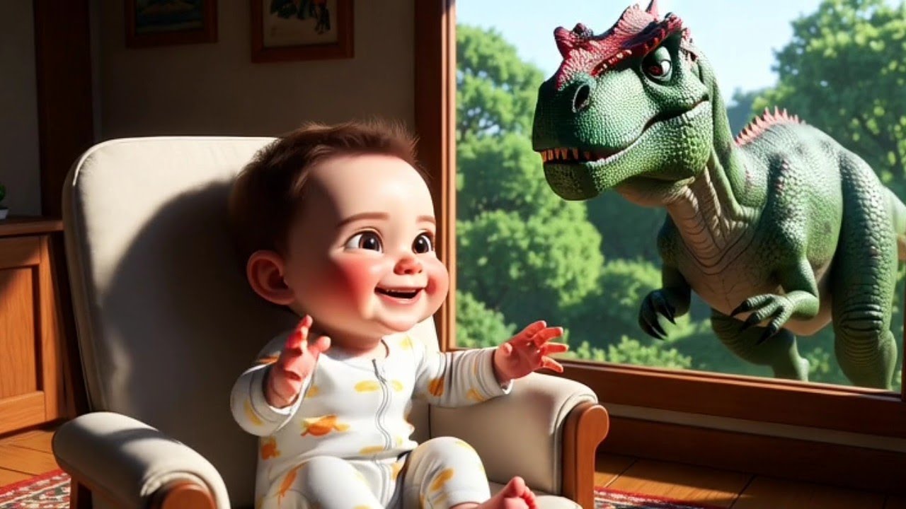Baby Meets a Friendly Dinosaur 🦖 |Fun Kids Song Cartoon|baby|animation|for kids|cartoon|
