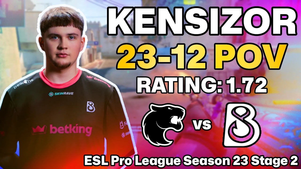 💀 KENSIZOR POV: DUST2 MASTERCLASS vs FURIA! | ESL Pro League Season 23 Stage 2