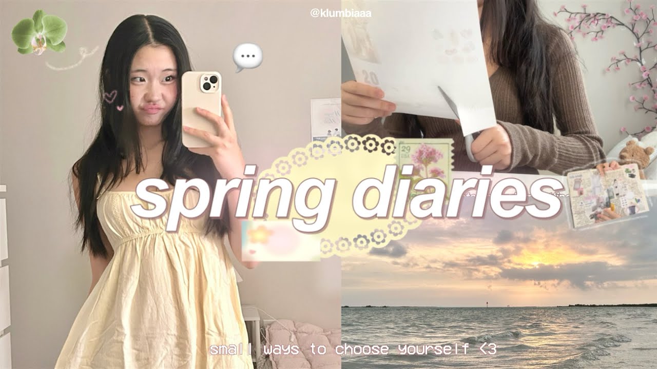 productive spring vlog 🪽🩰 closet cleanout, journaling, spending time w family, shopping, youth grp 🫂