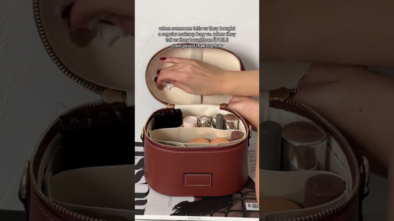 Owning an &Eacute;TOILE vanity case = the greatest journey ever 🤭 |  Makeup Bag | Oval Toiletry Case