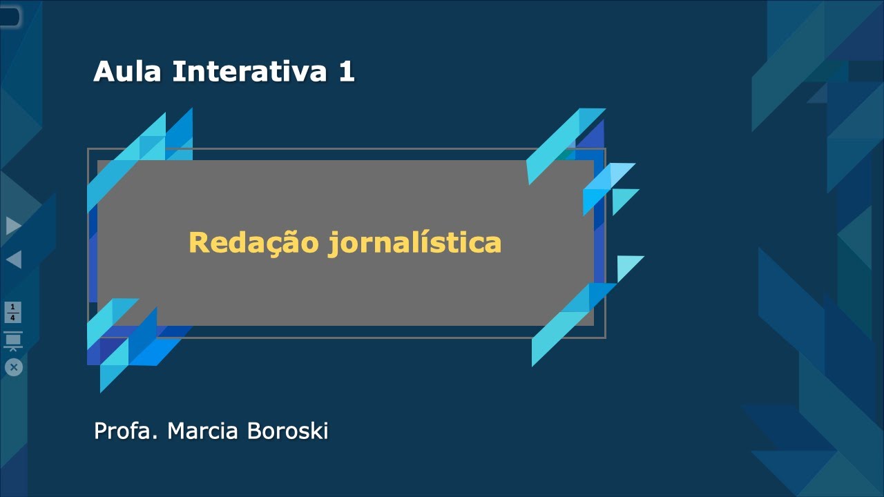 Redação Jornalística - Aula I